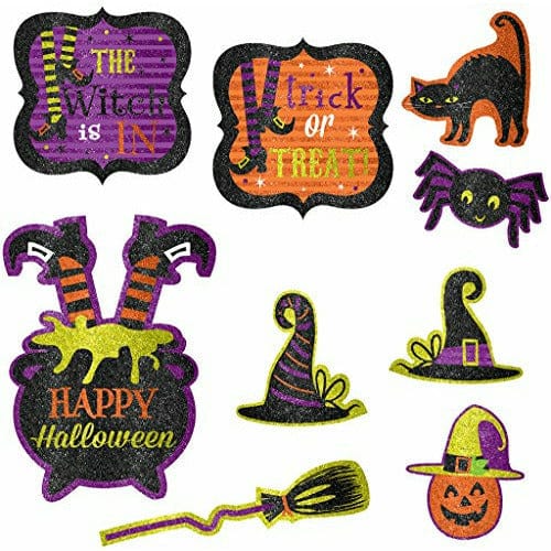 Amscan HOLIDAY: HALLOWEEN Halloween Witch's Crew Glitter Cutouts