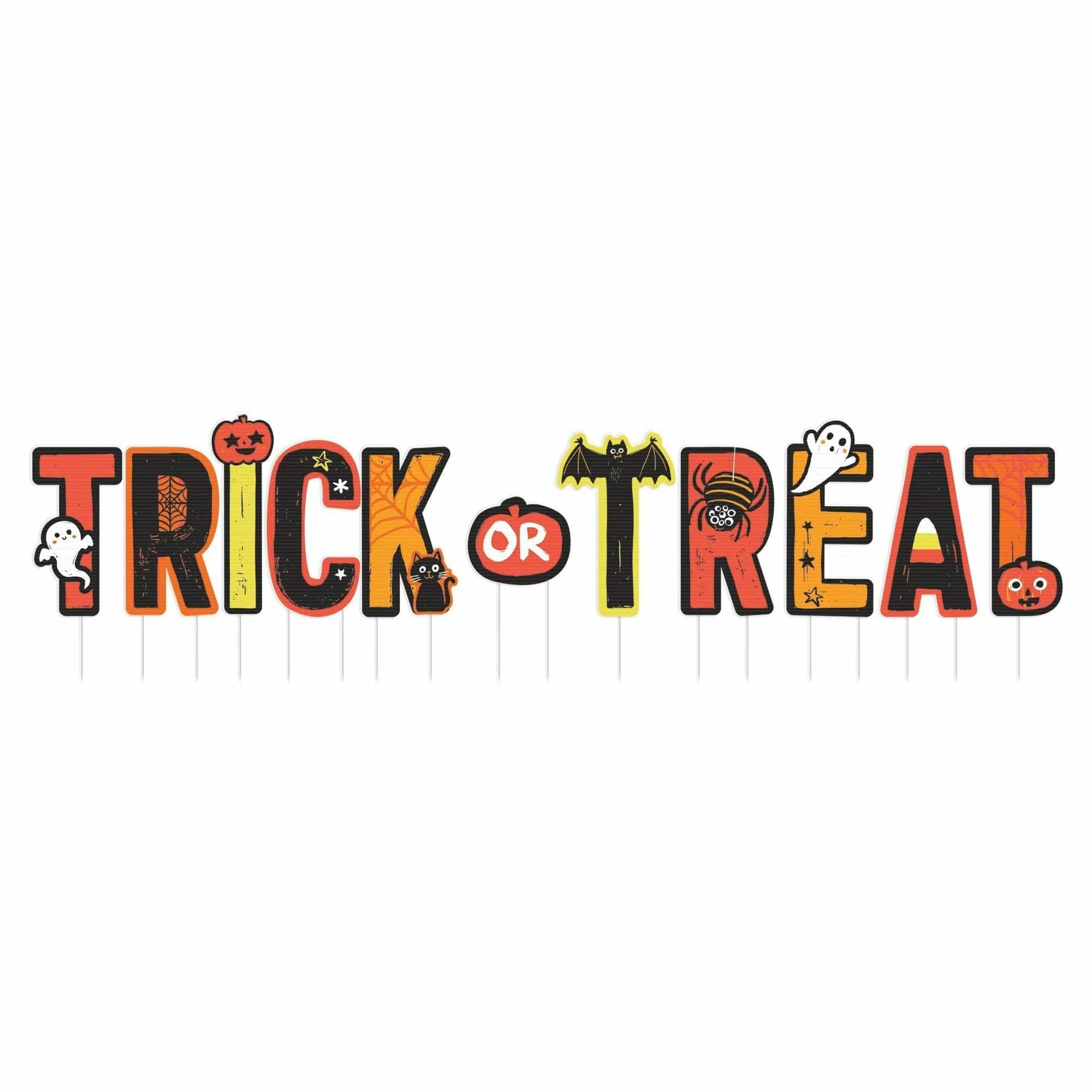Amscan HOLIDAY: HALLOWEEN Trick-or-Treat Yard Stakes