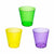 Amscan HOLIDAY: MARDI GRAS Party Essentials Hard Plastic Shot Glasses, 2-Ounce, Mardi Gras Mix, Box of 60