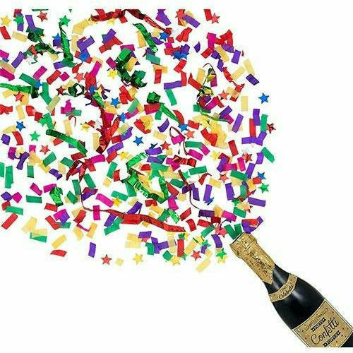 Amscan HOLIDAY: NEW YEAR&#39;S Champagne Bottle Confetti Popper