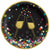 Amscan HOLIDAY: NEW YEAR'S Colorful Confetti 6 3/4" Round Plates 20ct