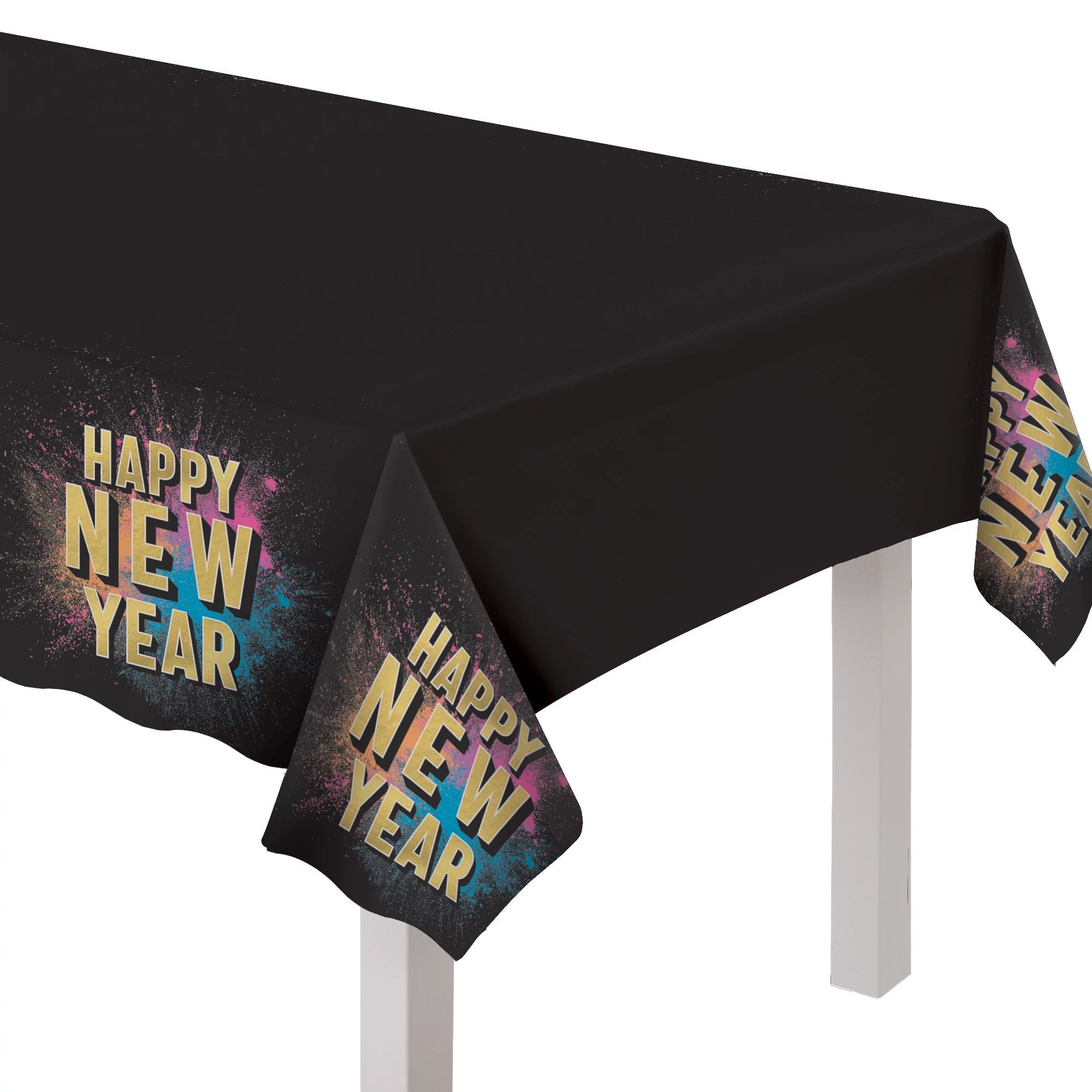 Amscan HOLIDAY: NEW YEAR'S Countdown Glow Plastic Table Cover
