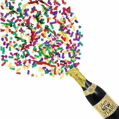 Amscan HOLIDAY: NEW YEAR&#39;S Happy New Year Champagne Bottle Confetti Popper