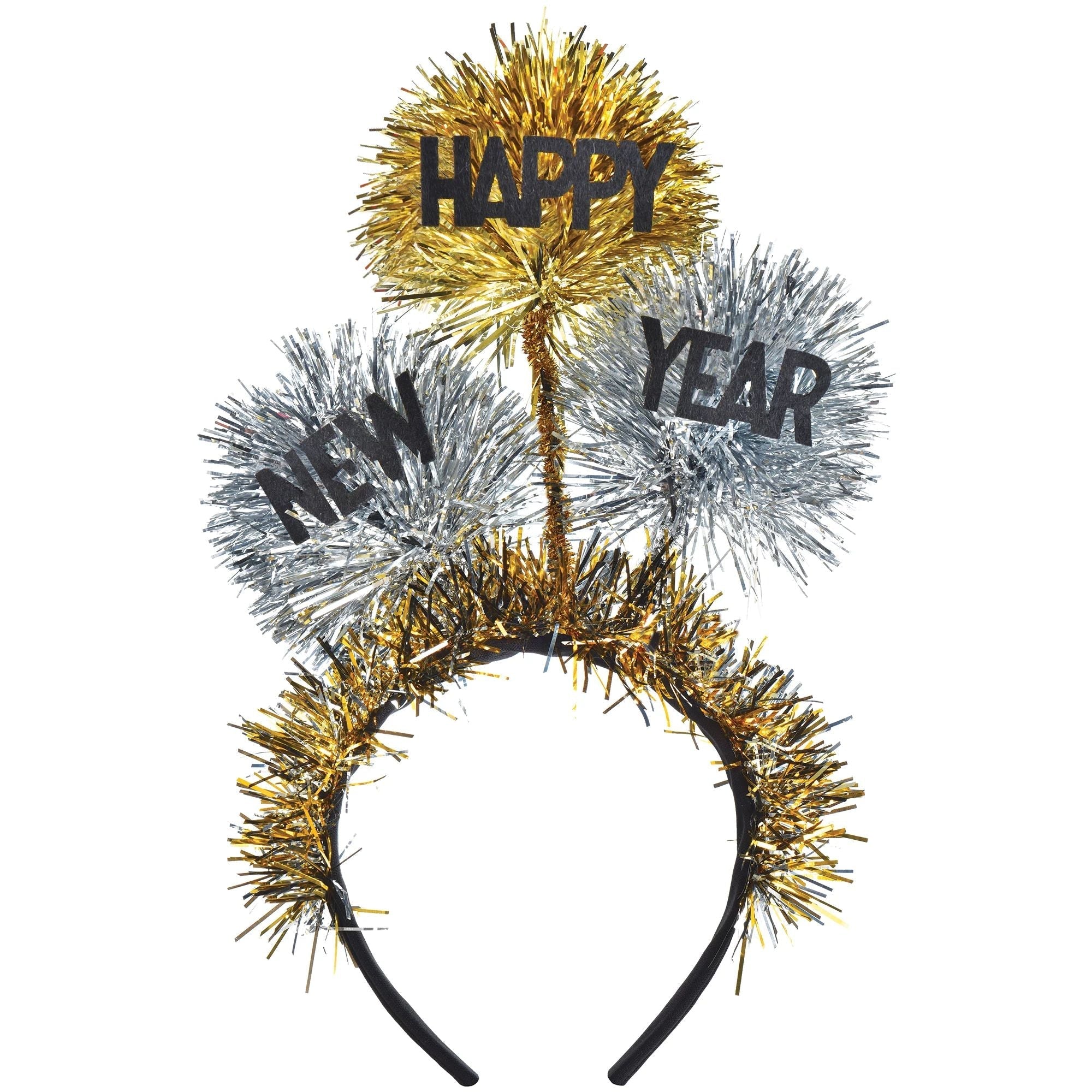 Amscan HOLIDAY: NEW YEAR'S Happy New Year Tinsel Ball Headband