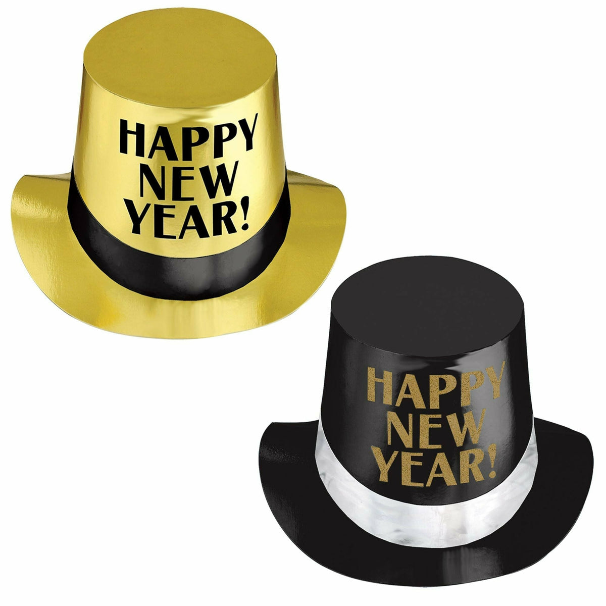 Amscan HOLIDAY: NEW YEAR&#39;S Happy New Year Top Hats, Asst.