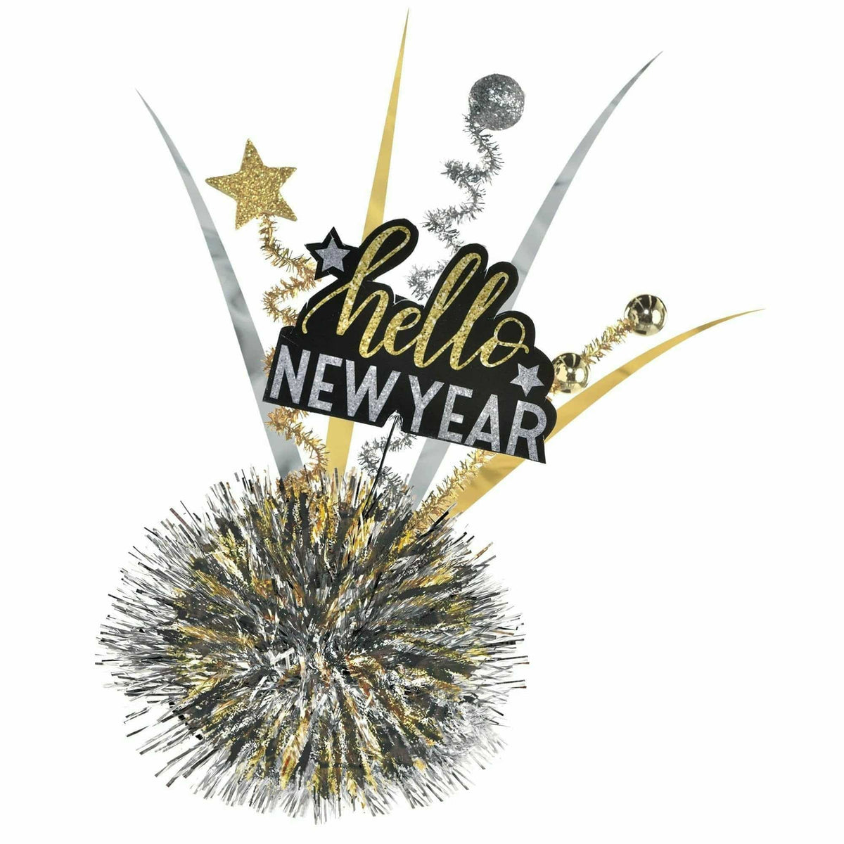 Amscan HOLIDAY: NEW YEAR&#39;S Hello New Year Couture Clip On