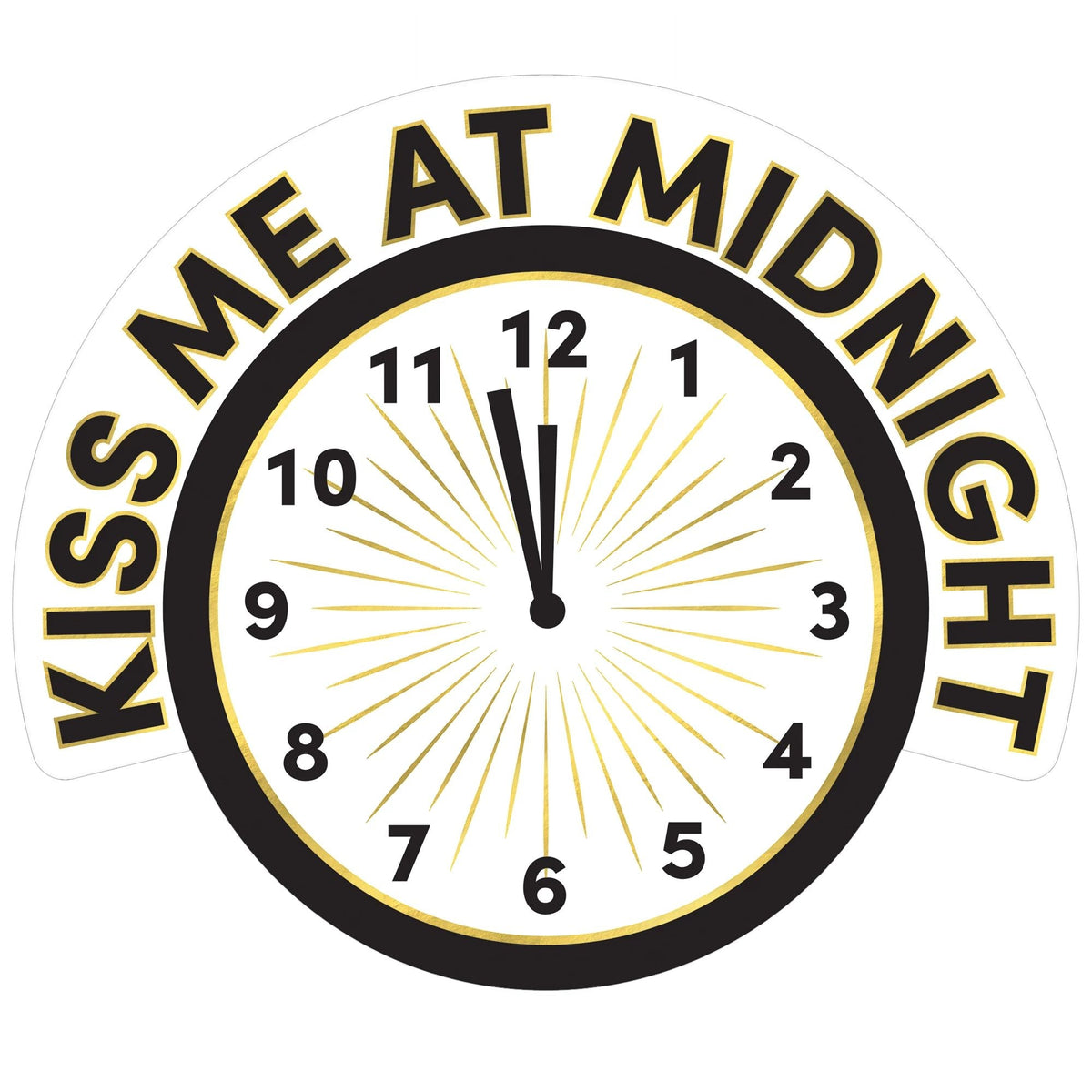 Amscan HOLIDAY: NEW YEAR&#39;S Kiss Me At Midnight Cutout