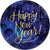 Amscan HOLIDAY: NEW YEAR'S Midnight New Year's Eve Round Metallic Plates