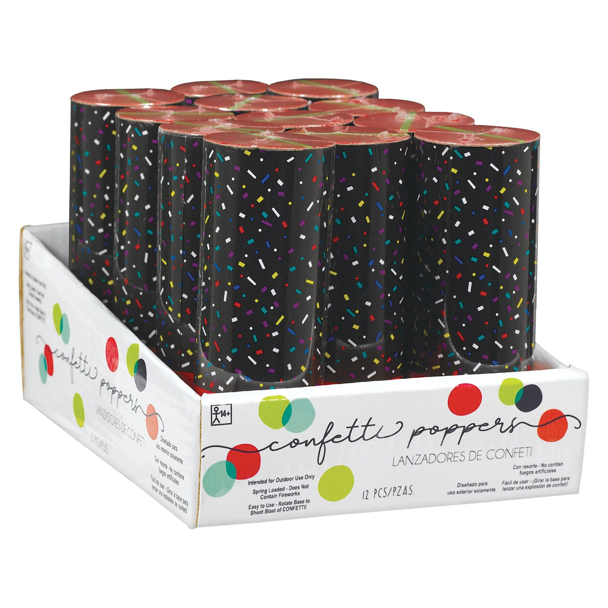 Amscan HOLIDAY: NEW YEAR&#39;S Multi Confetti Poppers - Large Pack