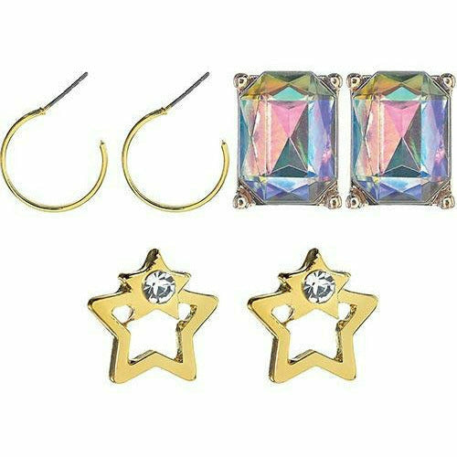 Amscan HOLIDAY: NEW YEAR&#39;S New Year&#39;s Eve Gold Earring Set 6pc