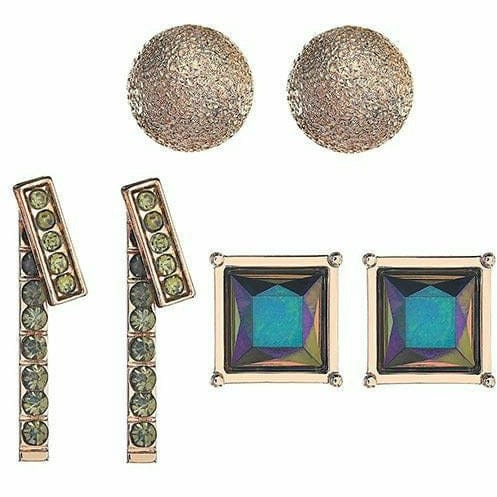 Amscan HOLIDAY: NEW YEAR'S New Year's Eve Rose Gold Earring Set 6pc