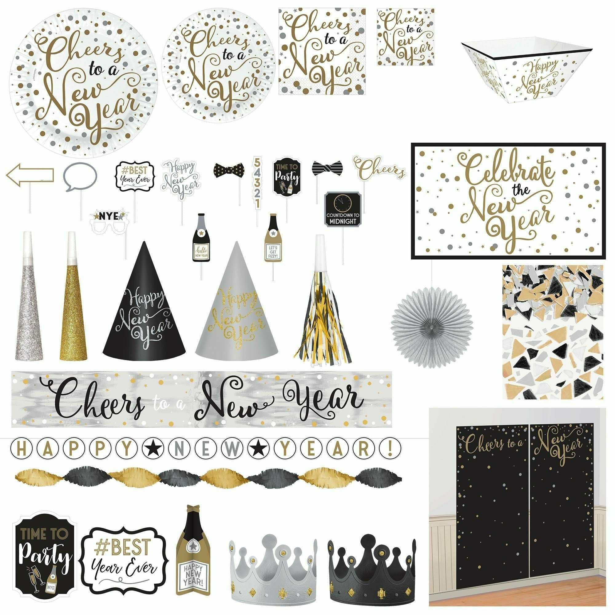 Amscan HOLIDAY: NEW YEAR'S New Year's Insta-Party Kit