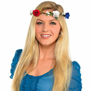 Amscan HOLIDAY: PATRIOTIC 4th of July Red White and Blue Flower Crown