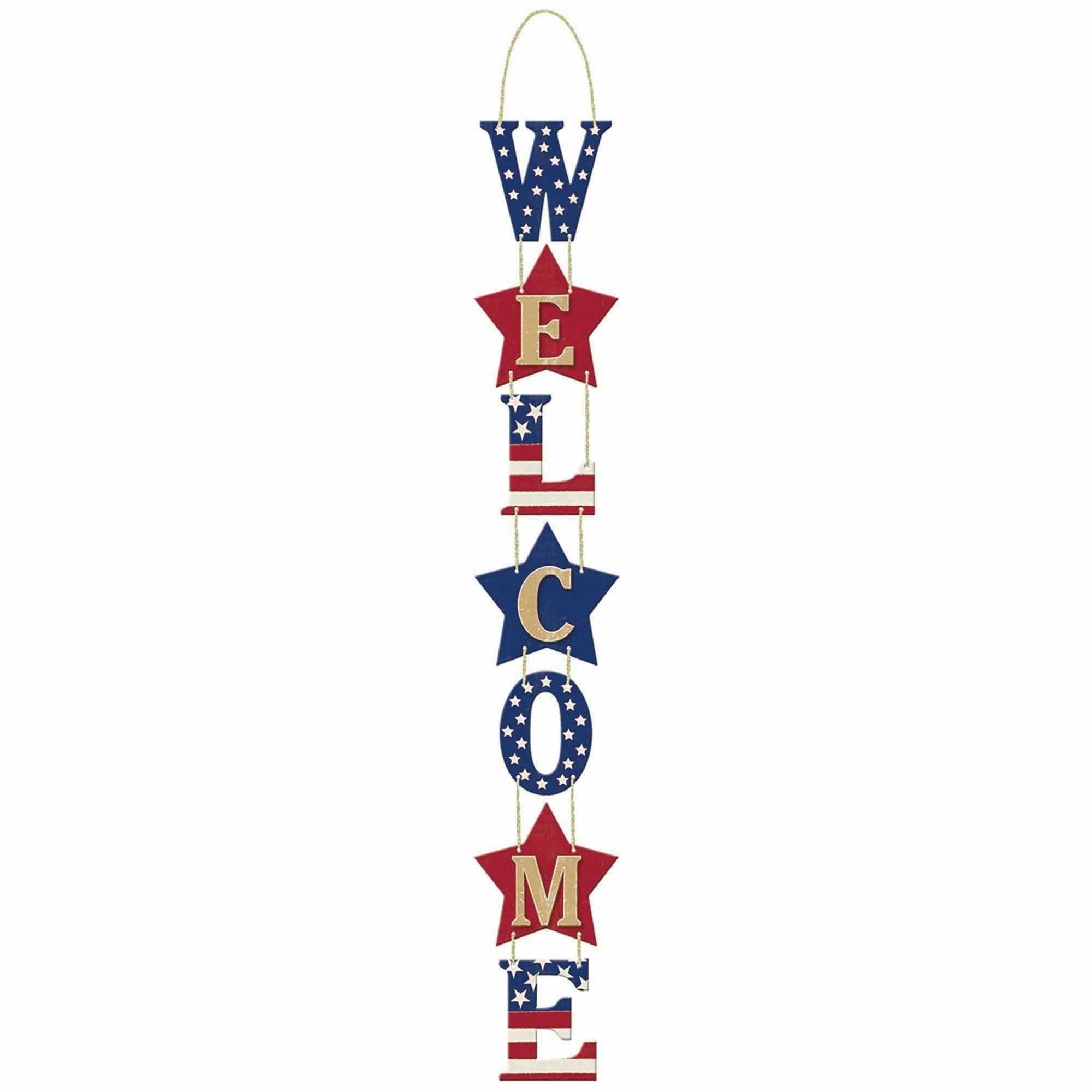 Amscan HOLIDAY: PATRIOTIC Americana Welcome Sign