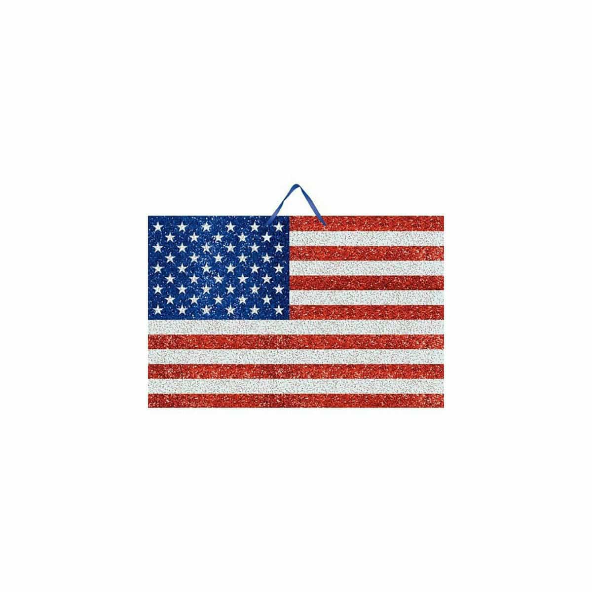 Amscan HOLIDAY: PATRIOTIC GLITTER USA FLAG