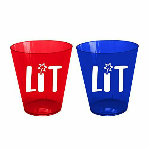 Amscan HOLIDAY: PATRIOTIC Lit Party Shot Glasses Set