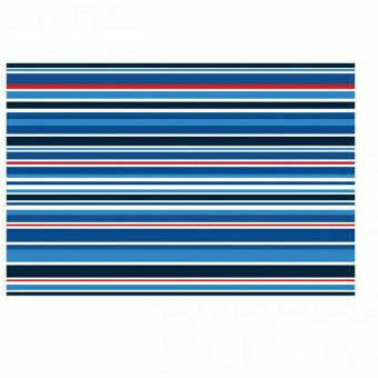 Amscan HOLIDAY: PATRIOTIC Navy, Red & White Striped Placemat