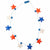 Amscan HOLIDAY: PATRIOTIC Patriotic Light up Jumbo Star Necklace - Red, White & Blue