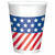 Amscan HOLIDAY: PATRIOTIC Patriotic Printed Plastic Cups