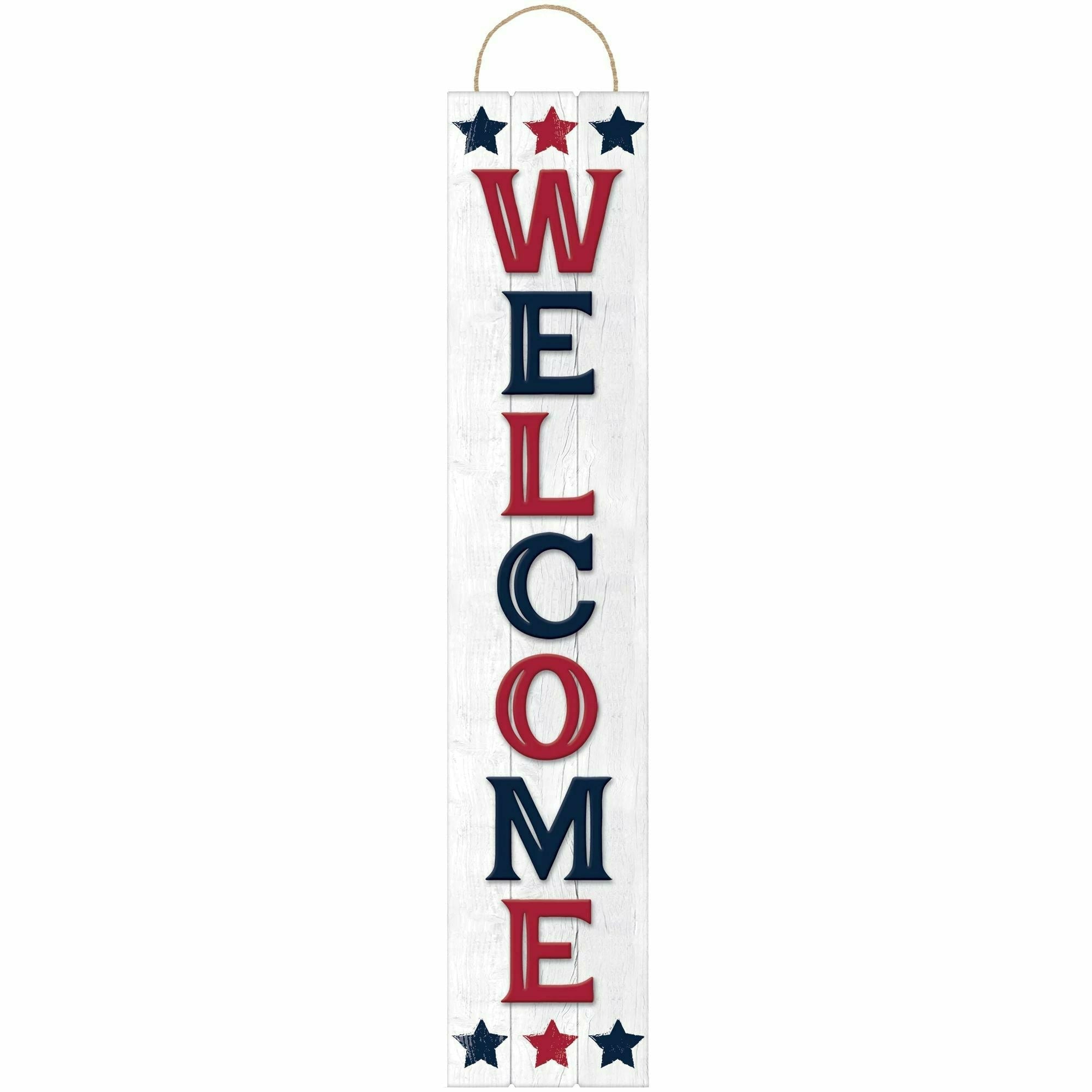 Amscan HOLIDAY: PATRIOTIC Patriotic Welcome Plank Sign