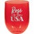 Amscan HOLIDAY: PATRIOTIC Rose in the USA Stemless Wine Glass