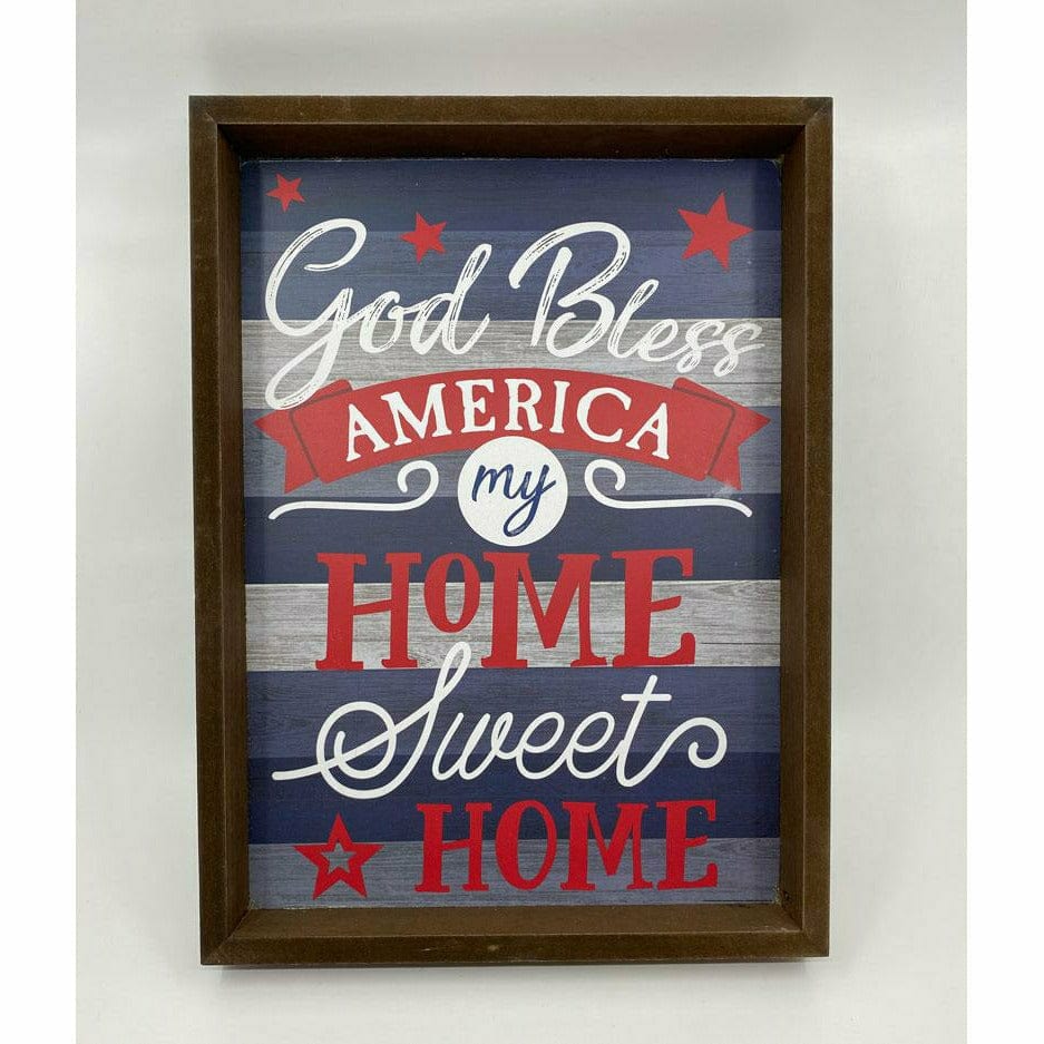 Amscan HOLIDAY: PATRIOTIC SIGN MDF GOD BLESS AMERICA