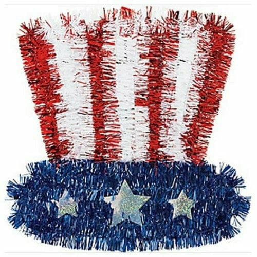 Amscan HOLIDAY: PATRIOTIC Small Tinsel Uncle Sam Hat Patriotic