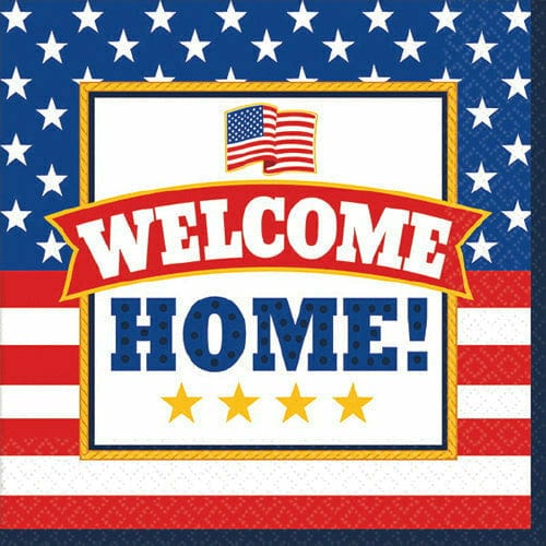 Amscan HOLIDAY: PATRIOTIC Welcome Home 'American Pride' Small Napkins (36ct)