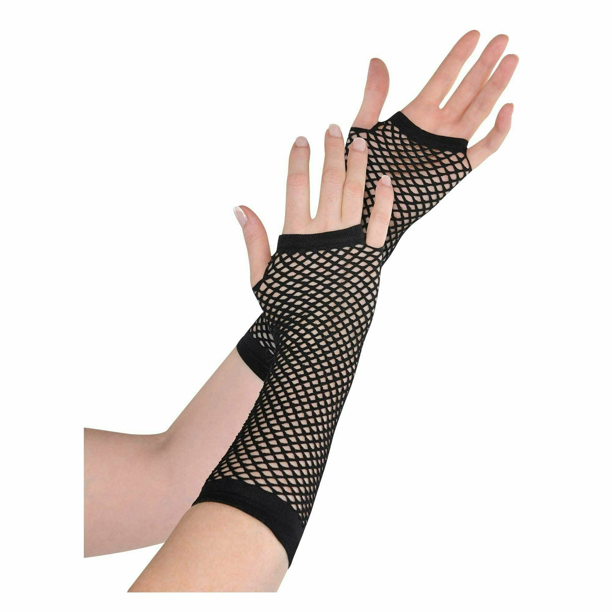 Amscan HOLIDAY: SPIRIT BLACK LONG FISHNET GLOVES