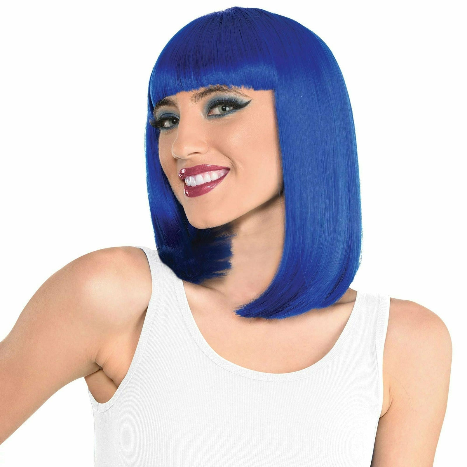 Amscan HOLIDAY: SPIRIT Blue Long Bob Wig