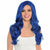 Amscan HOLIDAY: SPIRIT Glamorous Long Blue Wig