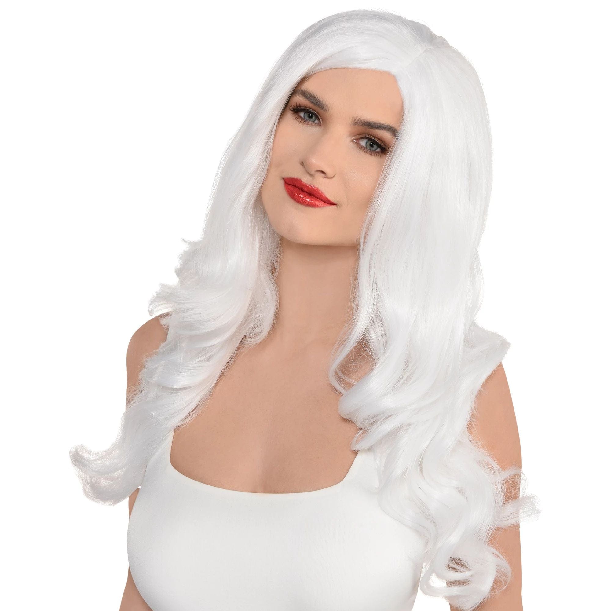 Amscan HOLIDAY: SPIRIT Glamorous Long White Wig