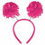 Amscan HOLIDAY: SPIRIT Pink PomPom HeadBopper