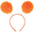 Amscan HOLIDAY: SPIRIT Pom Pom Headbopper - Orange