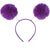 Amscan HOLIDAY: SPIRIT Pom Pom Headbopper - Purple