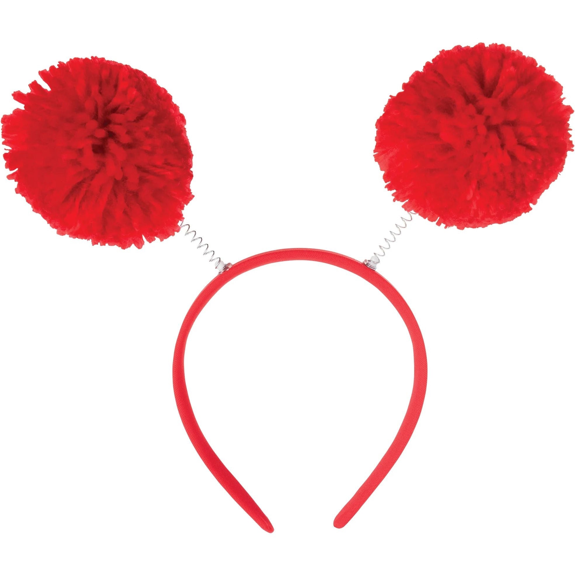 Amscan HOLIDAY: SPIRIT Pom Pom Headbopper - Red