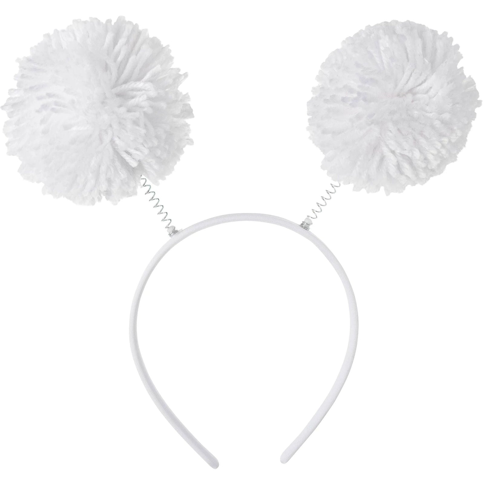 Amscan HOLIDAY: SPIRIT Pom Pom Headbopper - White