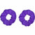 Amscan HOLIDAY: SPIRIT Purple Hair Scrunchies 2ct