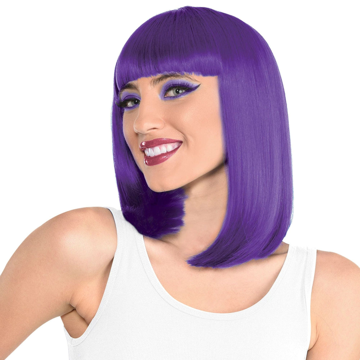 Amscan HOLIDAY: SPIRIT Purple Long Bob Wig