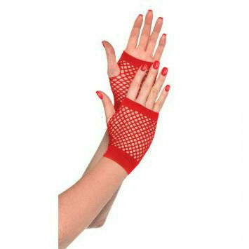 Amscan Black Fishnet Long Gloves
