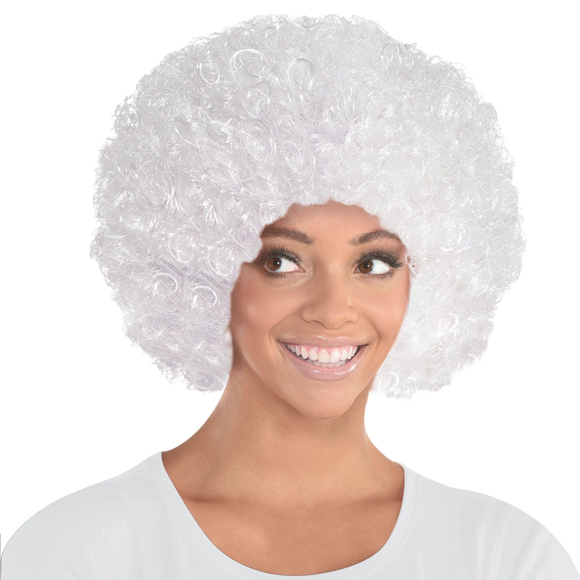 Amscan HOLIDAY: SPIRIT White Afro Curly Wig
