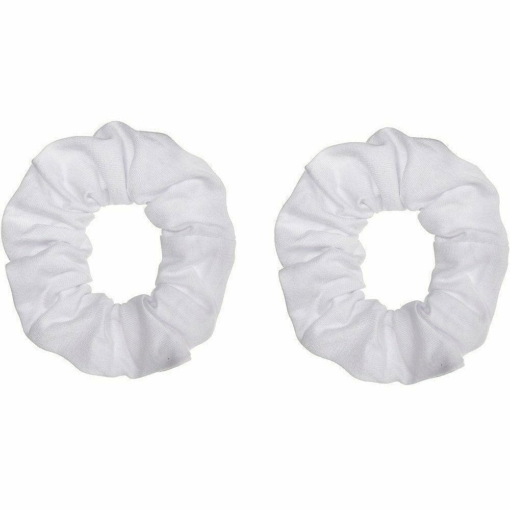 Amscan HOLIDAY: SPIRIT White Hair Scrunchies 2ct