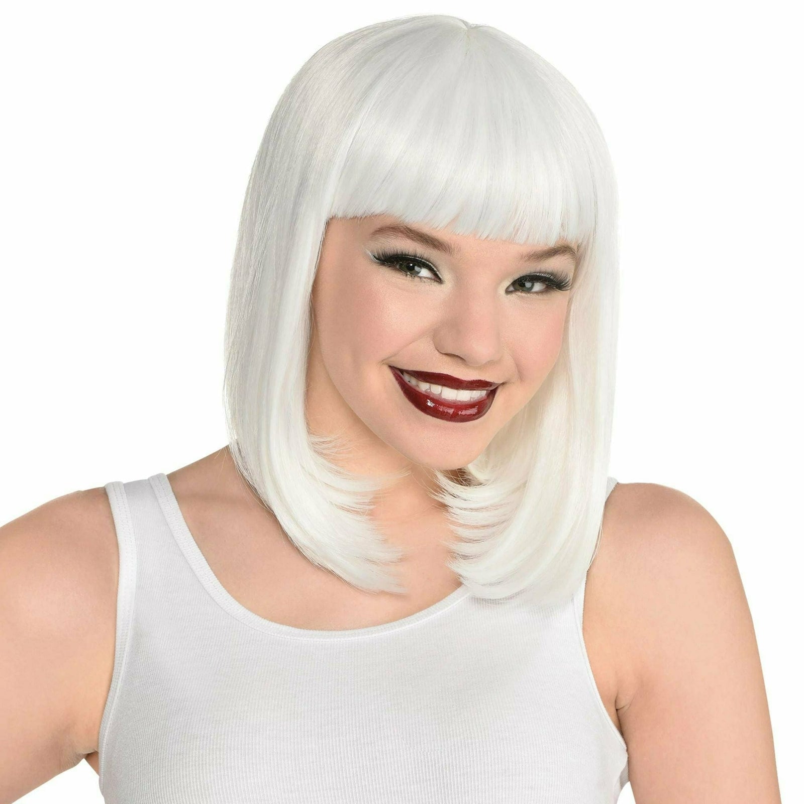 Amscan HOLIDAY: SPIRIT White Long Bob Wig