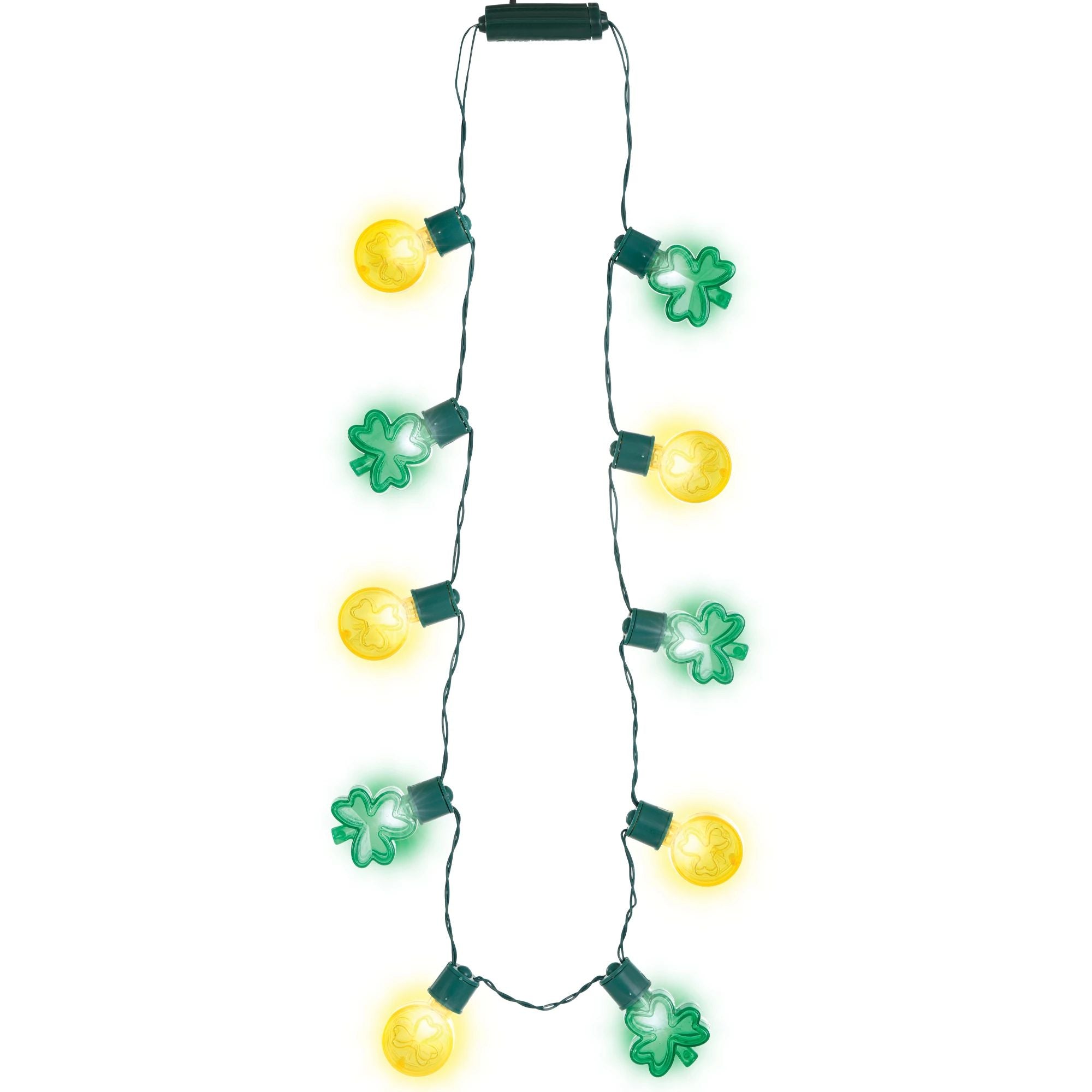 Amscan HOLIDAY: ST. PAT'S Shamrock & Coin Light Up Jumbo Necklace