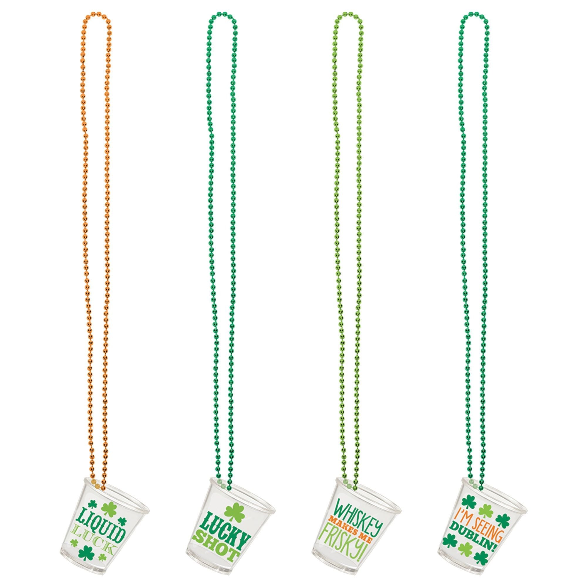 Amscan HOLIDAY: ST. PAT'S Shot Glasses on a Chain