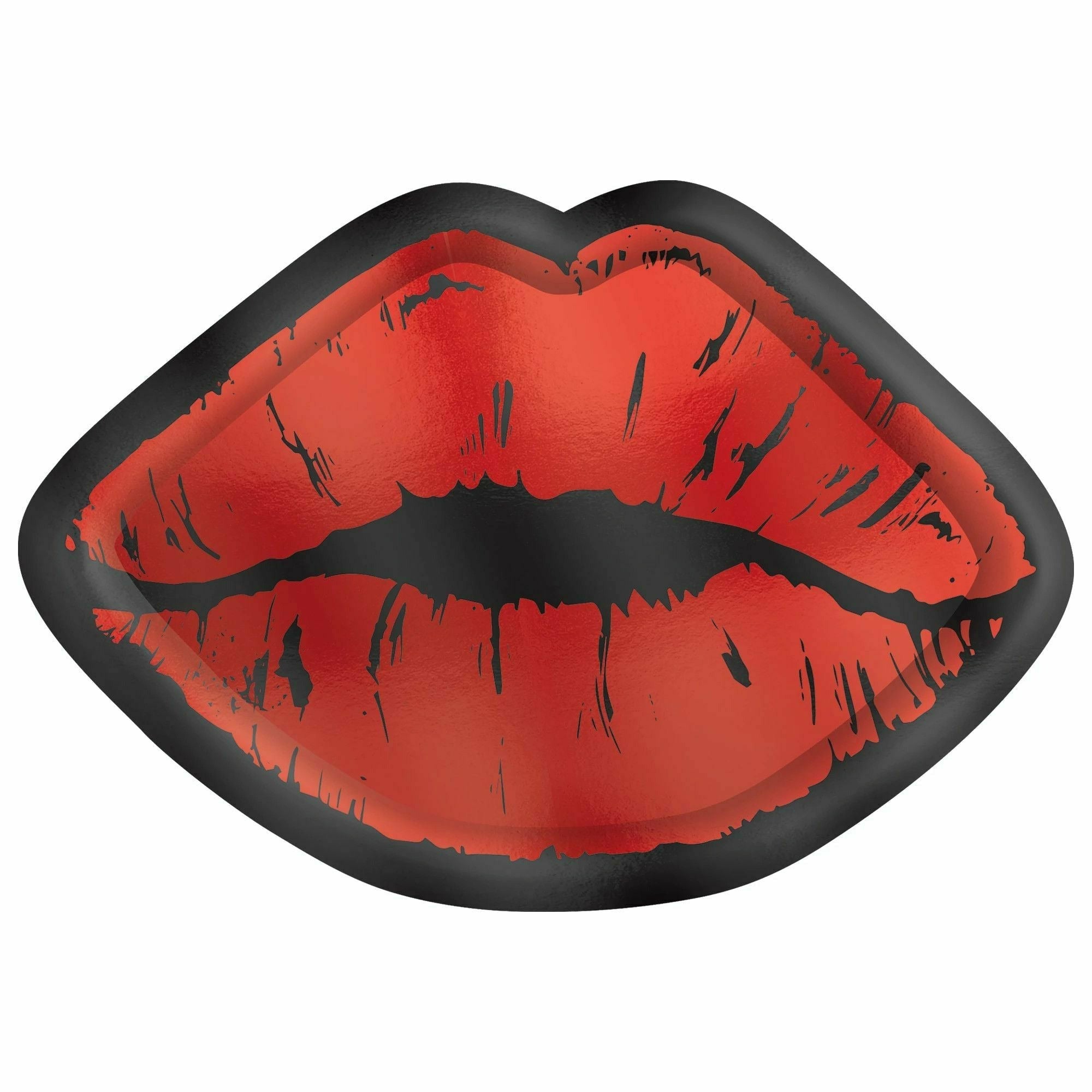 Amscan HOLIDAY: VALENTINES Anti Val Lips Shaped Plates