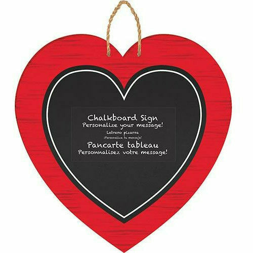 Amscan HOLIDAY: VALENTINES Heart Chalkboard Sign