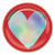 Amscan HOLIDAY: VALENTINES Heart Day Round Iridescent Plate