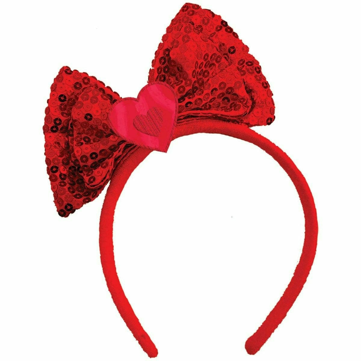 Amscan HOLIDAY: VALENTINES Heart Sequin Bow Headband