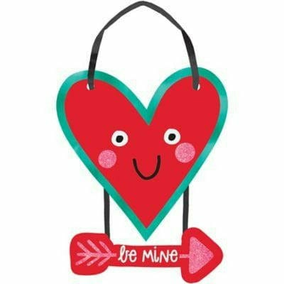 Amscan HOLIDAY: VALENTINES Valentine's Be Mine Small Heart Hanging Sign